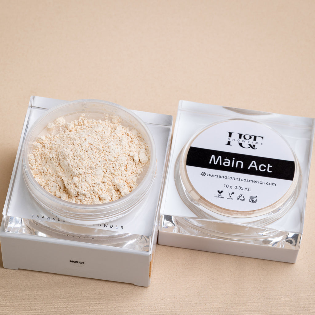 Translucent Powder Clicks ‘Showtime’ Translucent setting powders – Hues and Tones Cosmetics