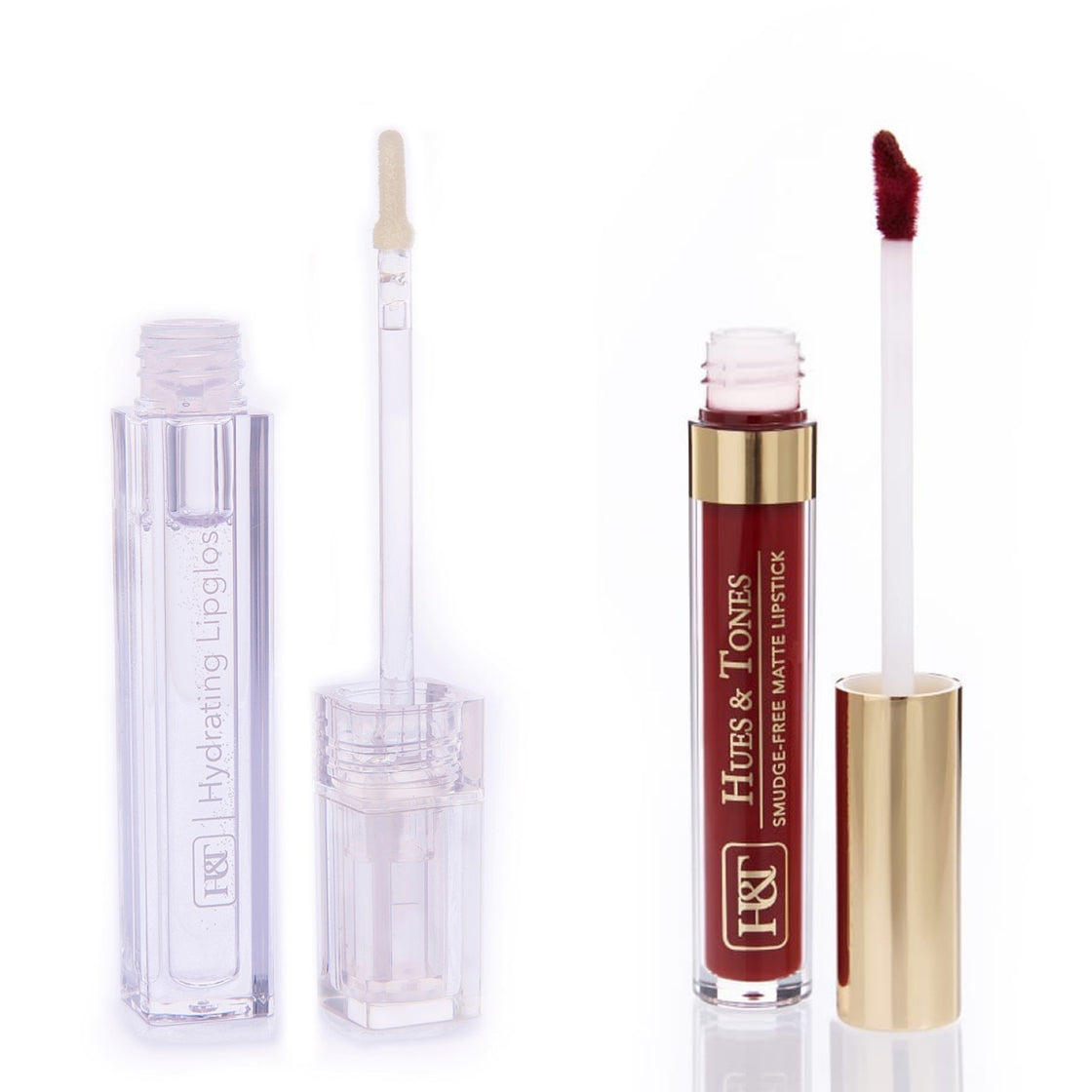 Eezy clear lipgloss and Flame matte lipstick