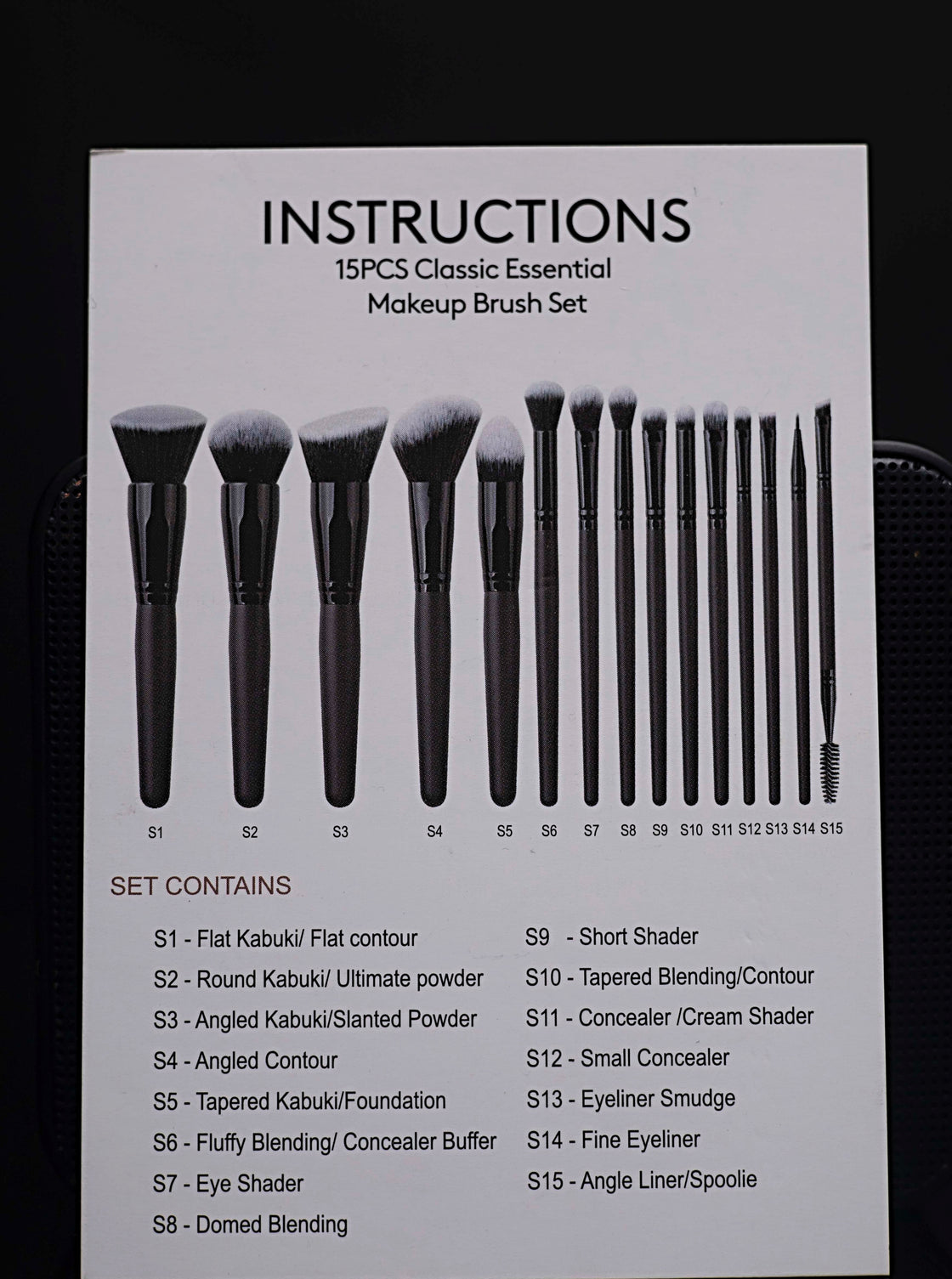 15 Piece brush set