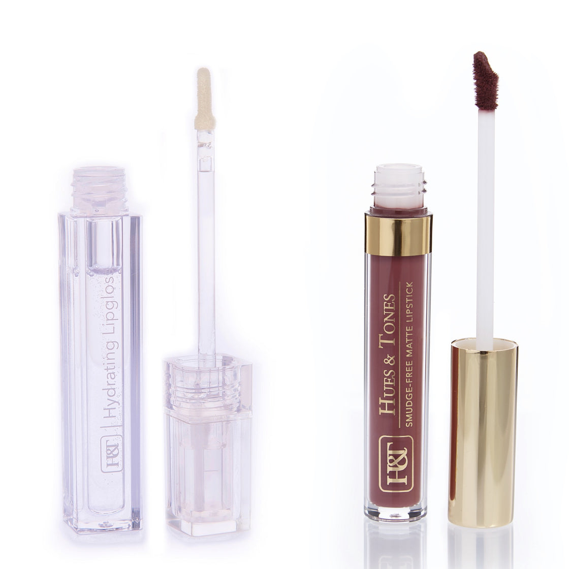 Eezy clear lipgloss and Stone matte lipstick